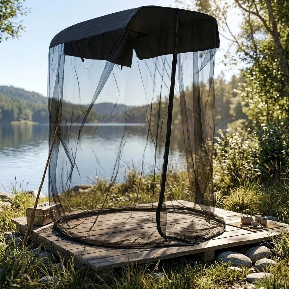 Fishing Tent Designed for Camping Chairs Outdoor UV Protection Quick Setup Mesh Ventilation for Extended Fishing For Sessions