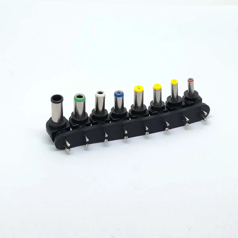 8Pcs Universal 2Pin Plug Charger Tip AC/DC Power Adapter for Notebook Laptop