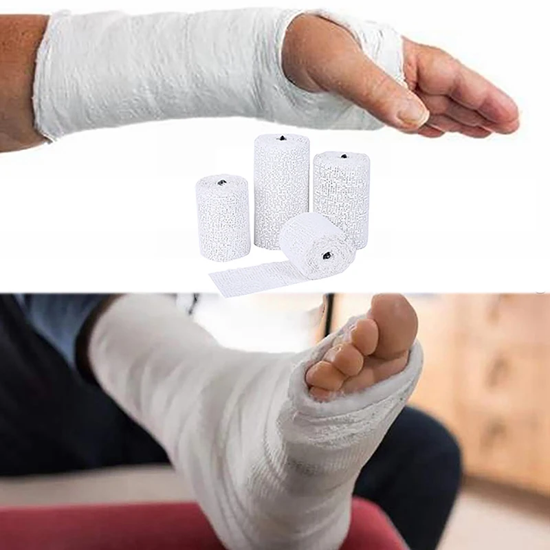 Gips Stoff Rollen Bandagen gegossen ortho pä dische Band Stoff Gaze Notfall Muskel band Erste Hilfe Schutz Klammer Gesundheit Werkzeug