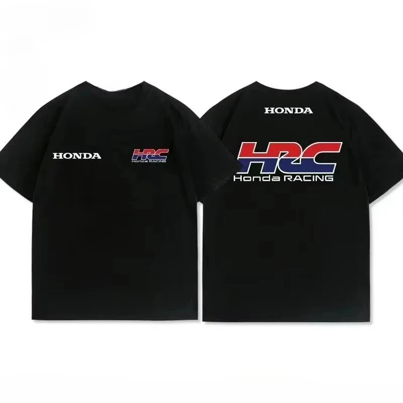 

Дышащая мотоциклетная футболка с гнотами пота, мото, летняя модная новая мужская футболка с принтом HRC Honda Racing