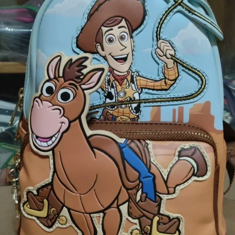 New Arrival  Hot Disney Loungefly Toy Story Woody & Bullseye Mini-Rucksack Student Backpack Children'S Backpack Leisure Backpack