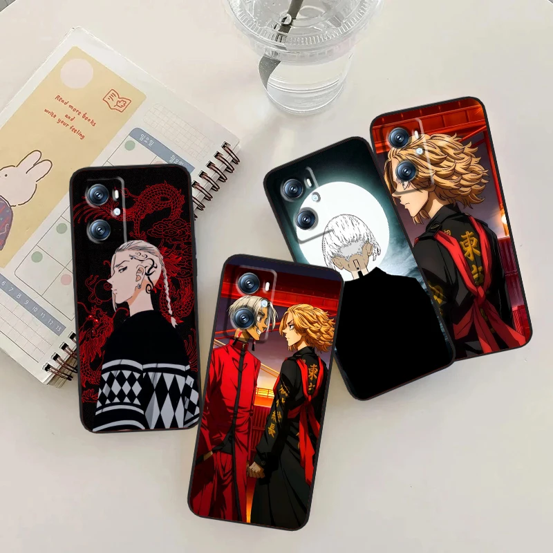 Tokyo Revengers Cool Art Anime For OPPO Find X6 X5 X3 A54S A5 A94 A16 A53S A57 A74 A72 A98 A78 A96 A9 5G Black TPU Phone Case