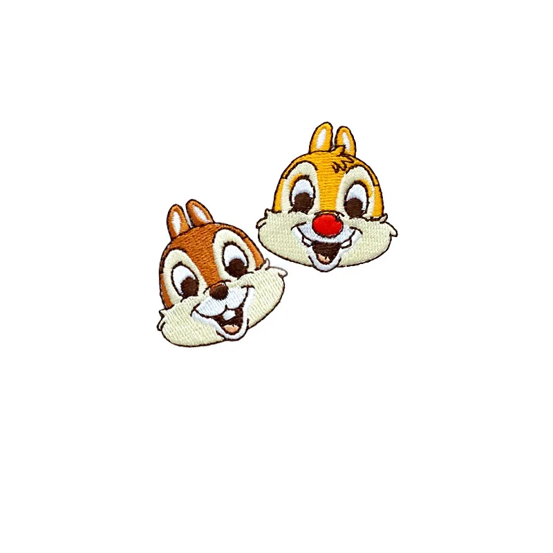 Cartoon 3M Adhesive Self Adhesive Patches Chip \'n\' Dale Disney Characters Embroidery Patches Sew On Coat