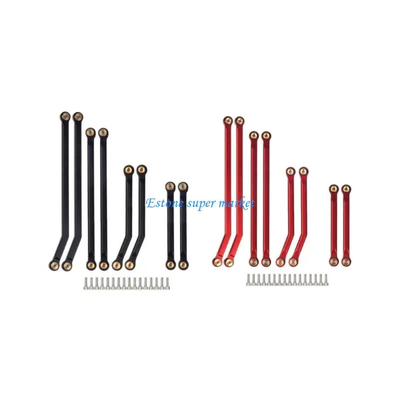 

090B Heavy Duty Linkage Assembly Kits High Clearance Chassis Links Set of 8 for 1/24 Remote Control Crawlers Car Model Toy