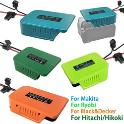 for Makita/Ryobi/Black&Decker/Hitachi/Hikoki 36V 40V Li-ion Battery DIY Power Wheels Adapter Battery Adapter with Fuse & Switch