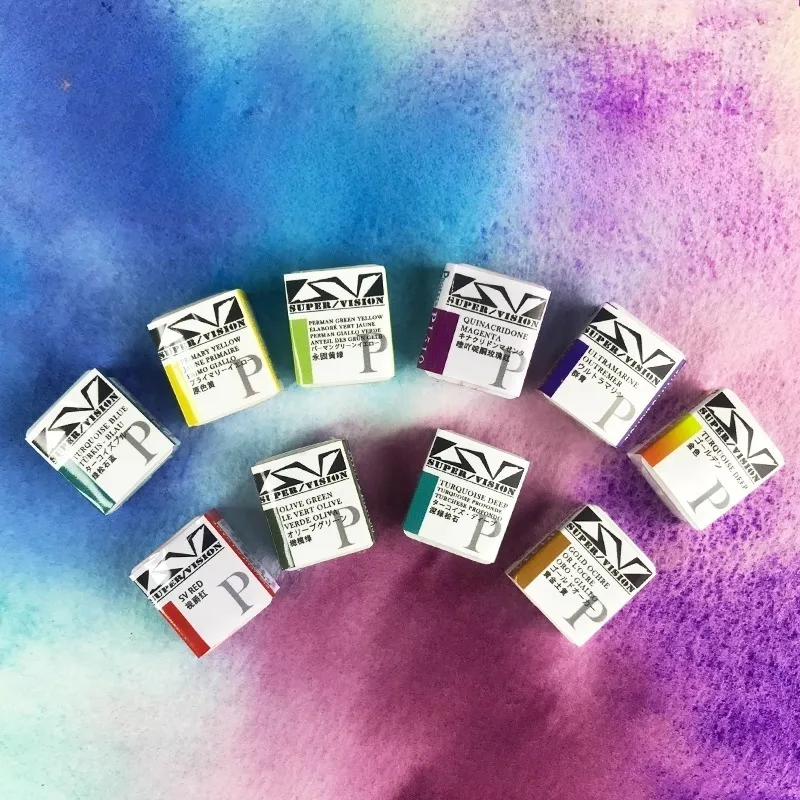 

Профессиональные полублокирующие однотонные акварельные краски, 2 мл, портативные дорожные студенческие иллюстрации, художественные принадлежности для творчества