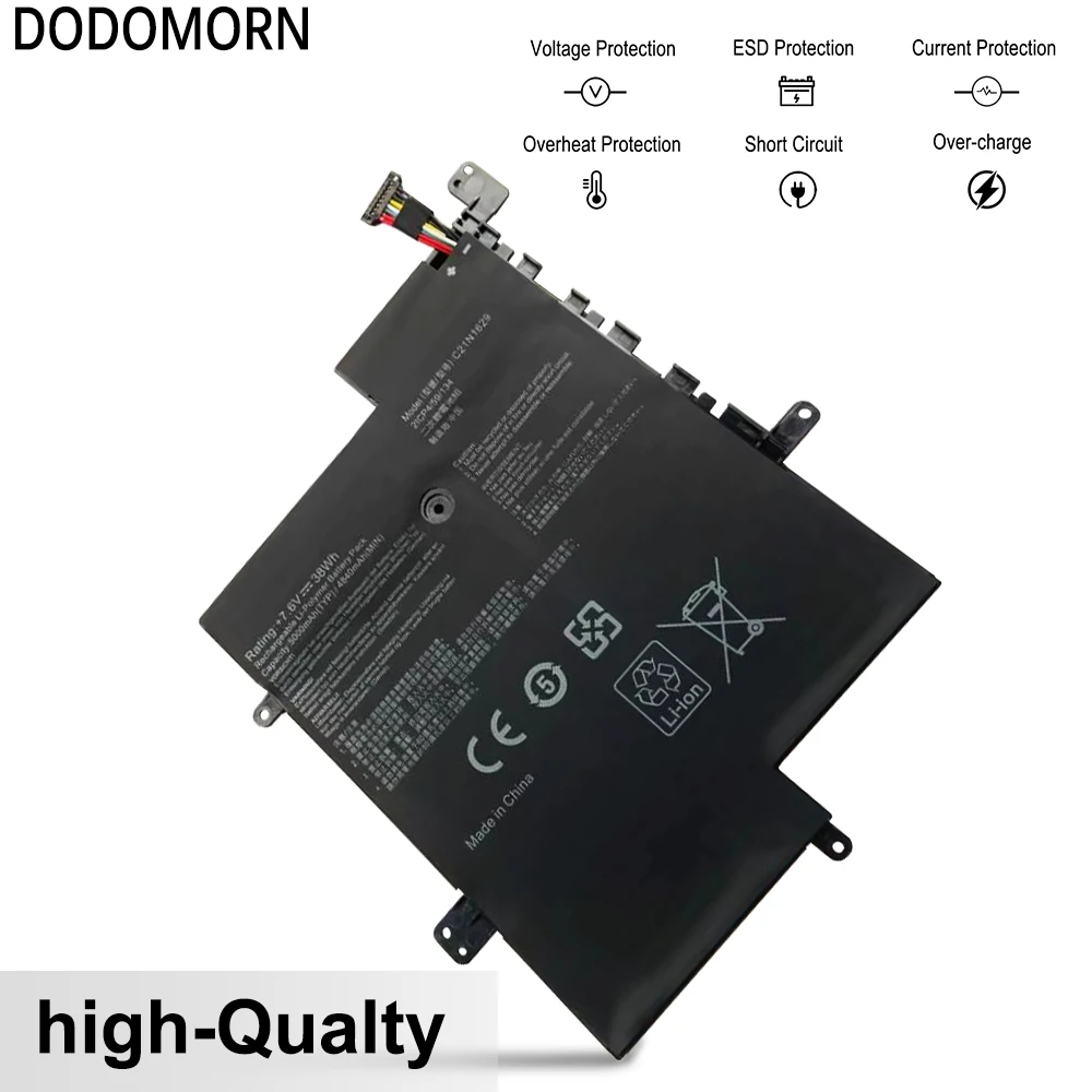 بطارية DODOMORN-Laptop لـ ASUS ، C21N1629 ، C21N1629 ، C223NA ، E203MAH ، E203MA ، E203N ، E203NA ، R203MA ، 38Wh ، ضمان لمدة سنتين