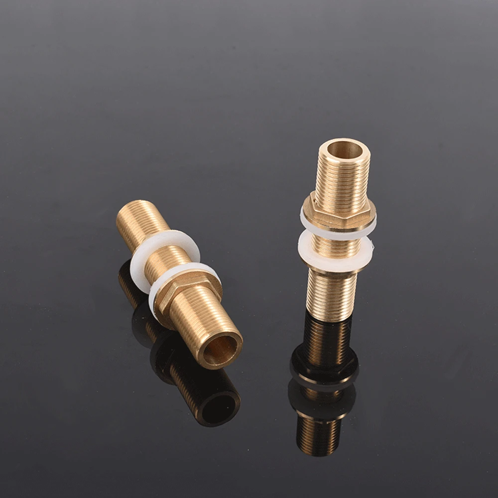 Messing 1/2 "3/4" männlich voller Nippel Gewinde platte Tank verbindung Aquarium Einlass Entwässerung platte Wasserturm Eimer Verbindung – Detail 4