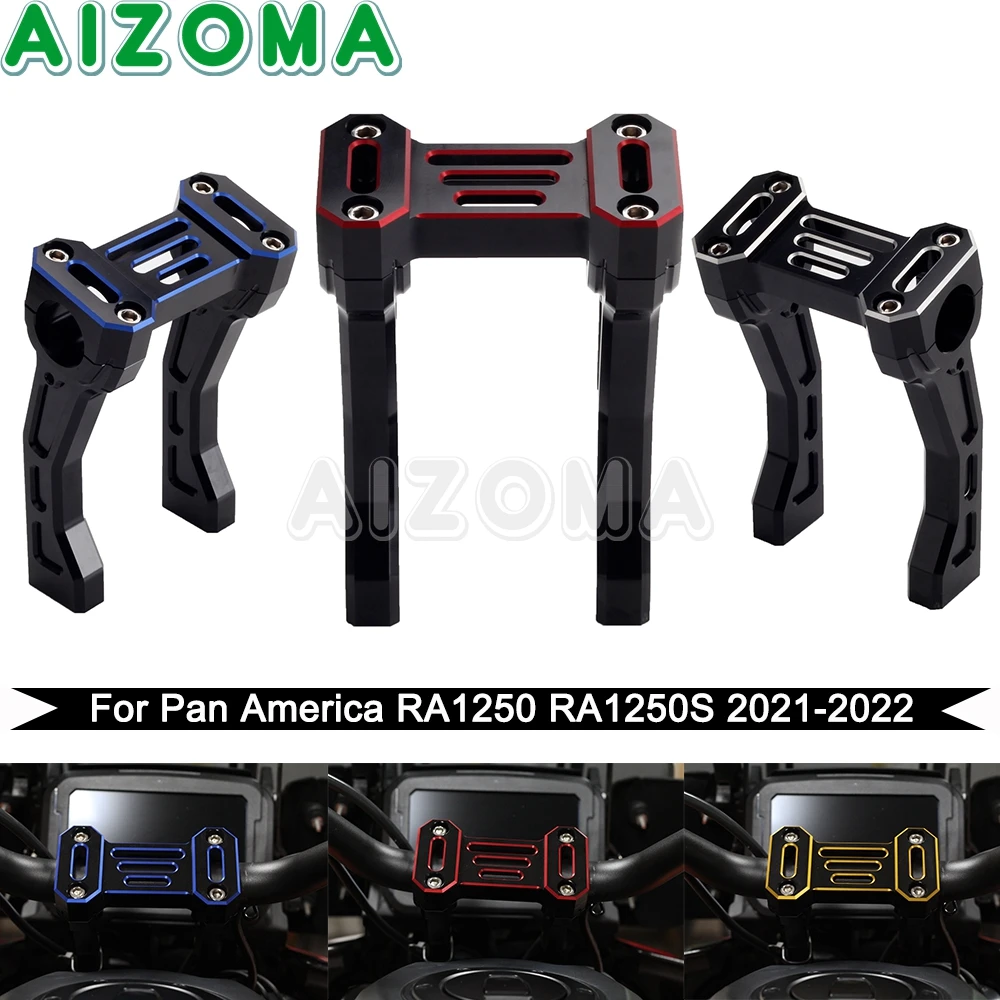 

For Harley Pan America RA 1250 S RA1250S Motorcycle Handlebar Top Bar Riser Offset Backward Clamps Mount Cover RA1250 S 2021-22