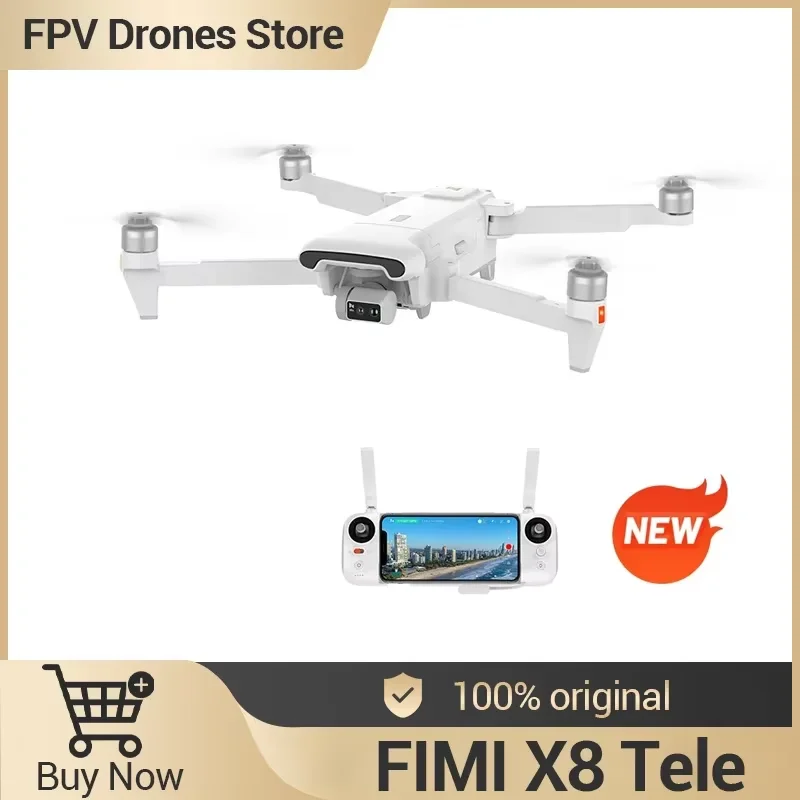 FIMI X8 TELE GPS Drone met Camera 3-As Gimbal Professionele FPV Quadcopter 4K 60fps Camera Drone 10KM Afstandsbediening RC Drone