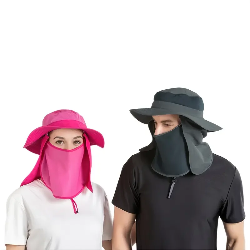 

1pc Unisex Fishing Hat, Sun Cap, With Sun Protection And Neck Flap