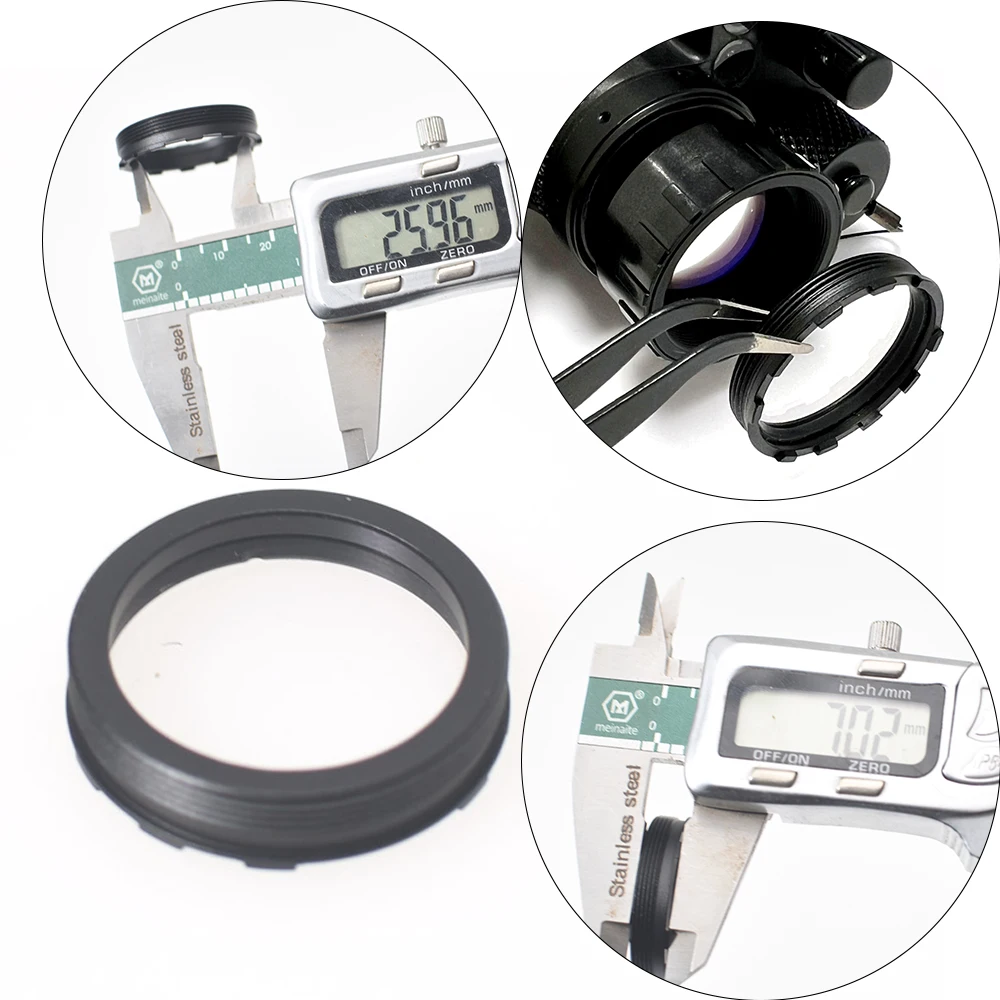 Tactical Night Vision Anti-Impact PVS14 Lens Protective Lens Lif Thread BB Protective Lens