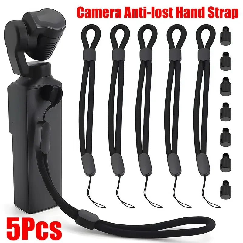 Portable Wrist Straps Hand Rope for Insta360 One X4/X3/X2 DJI Osmo Pocket 3 2 Action Anti-Lost 1/4 Screw Connector Lanyard