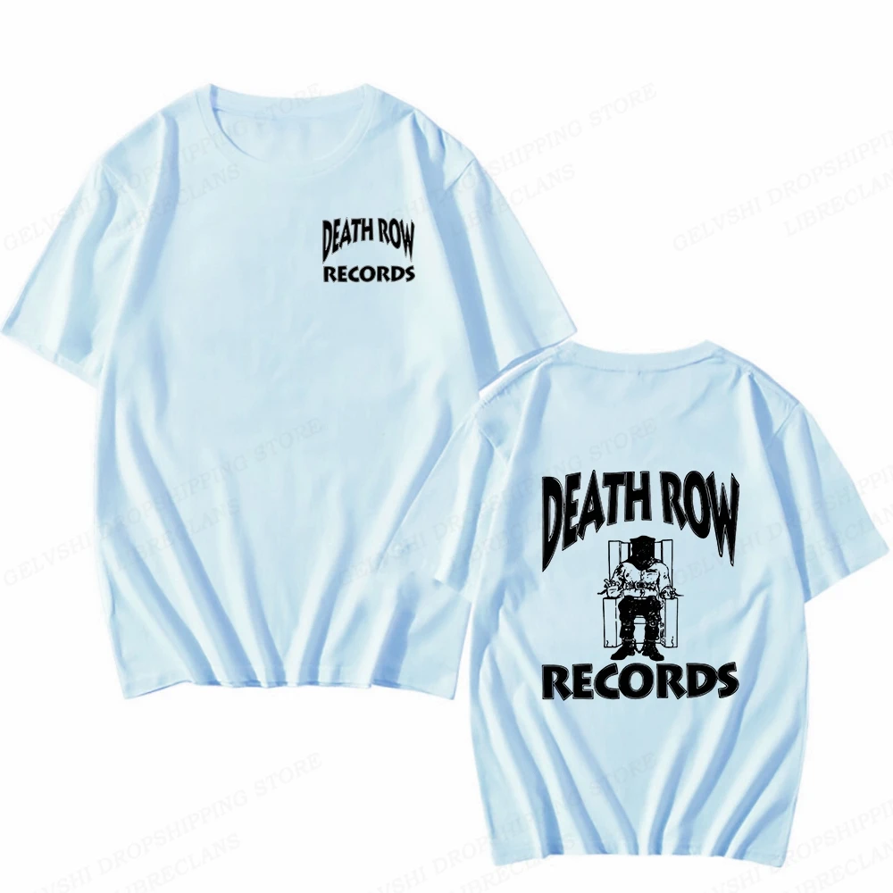 Death Row Records T Shirt Men Fashion T-shirts Cotton Tshirt Kids Hip Hop Tops Tees Women Tshirt Summer Camisetas Boy Tees 2023