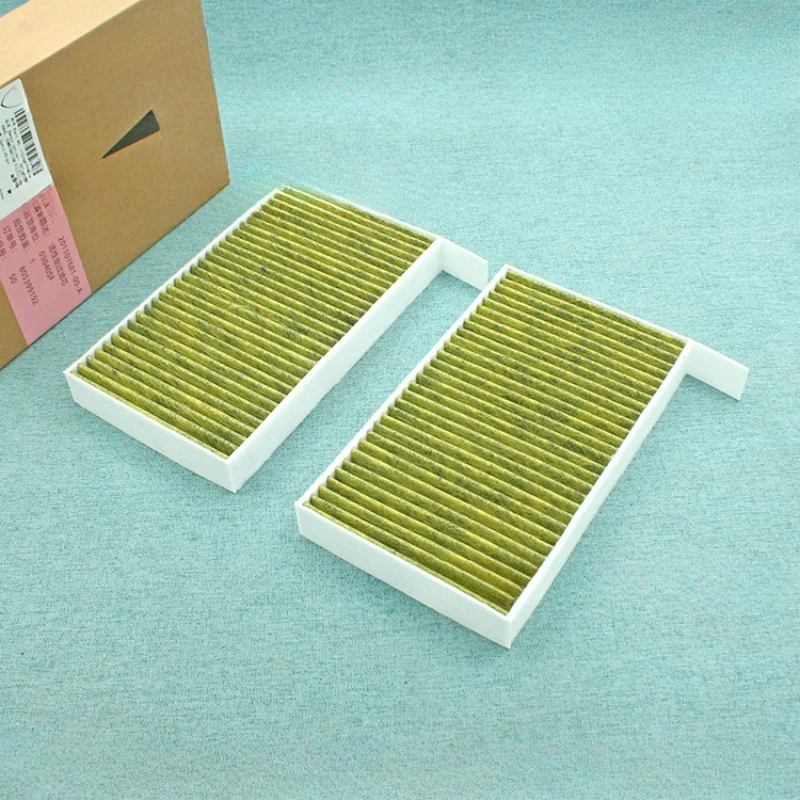 

2Pcs 1107681-00-A Car Cabin Air Filter Replacement With Activated Carbon For Tesla Model 3 2017 2018 2019 Air Conditioning Filte