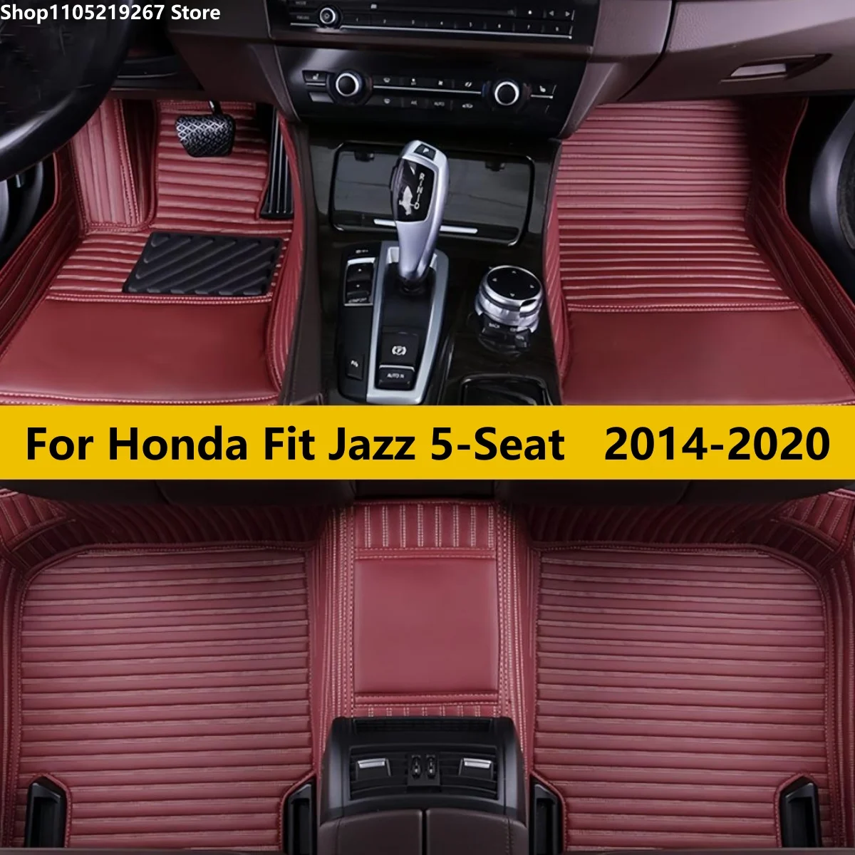 

Автомобильные коврики подходят для Honda Fit Jazz 5-Seat 2014 2015 2016 2017 2018 2019 2020 Авто Внутренние аксессуары Коврики для ног Транспортные средства