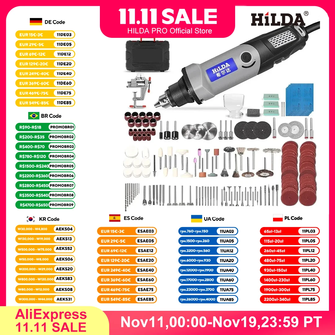 Mini Rotary Drill 400W