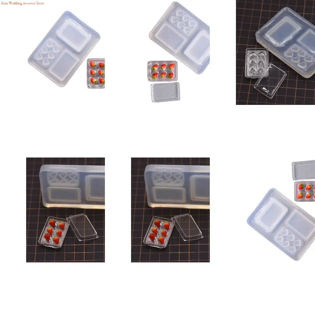 G92D Perfect Detail Silicone Strawberry Mold For Resin Craft And Jewelry Making