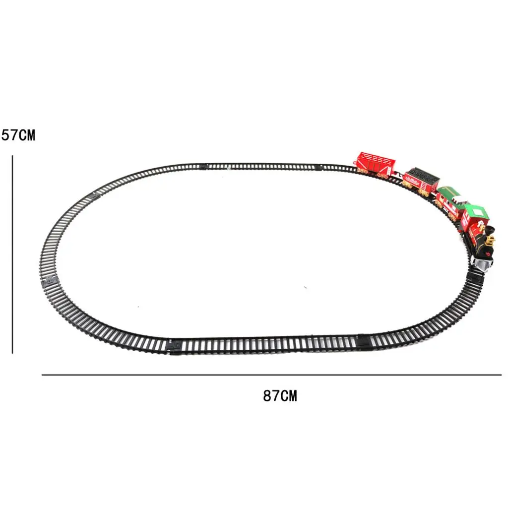 Ensemble de train 14 pièces pour train jouet électrique avec lumières, locomotive avec sons, ensembles de train de Noël sous le
