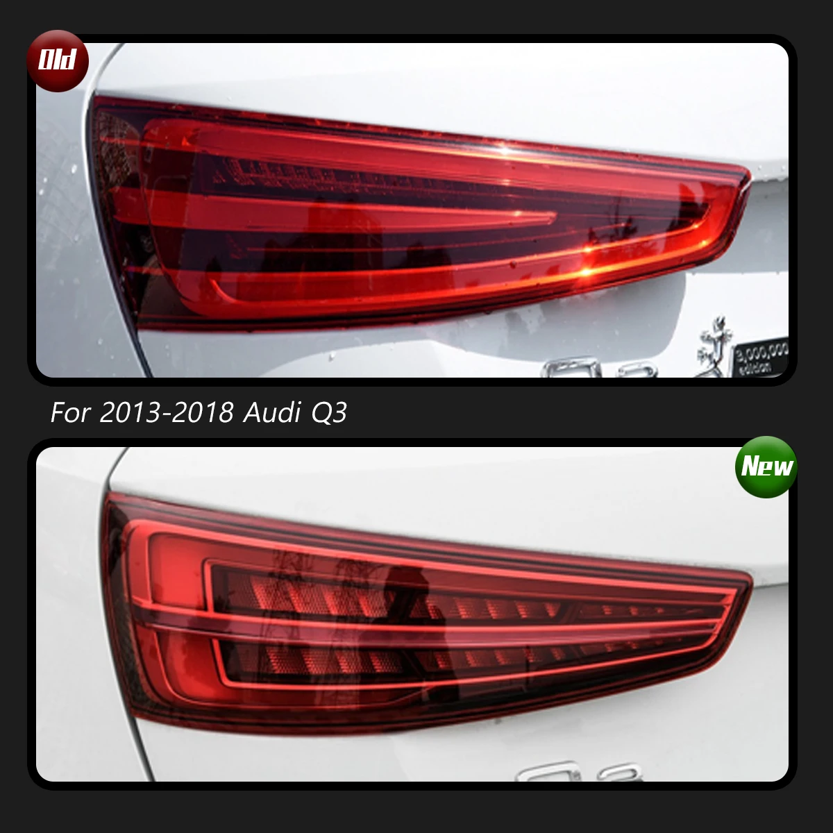 TYPY Car Tail Lights For Audi Q3 2013-2018 LED Car Tail Lamps Daytime Running Lights Dynamic Turn Signals Car Accessories