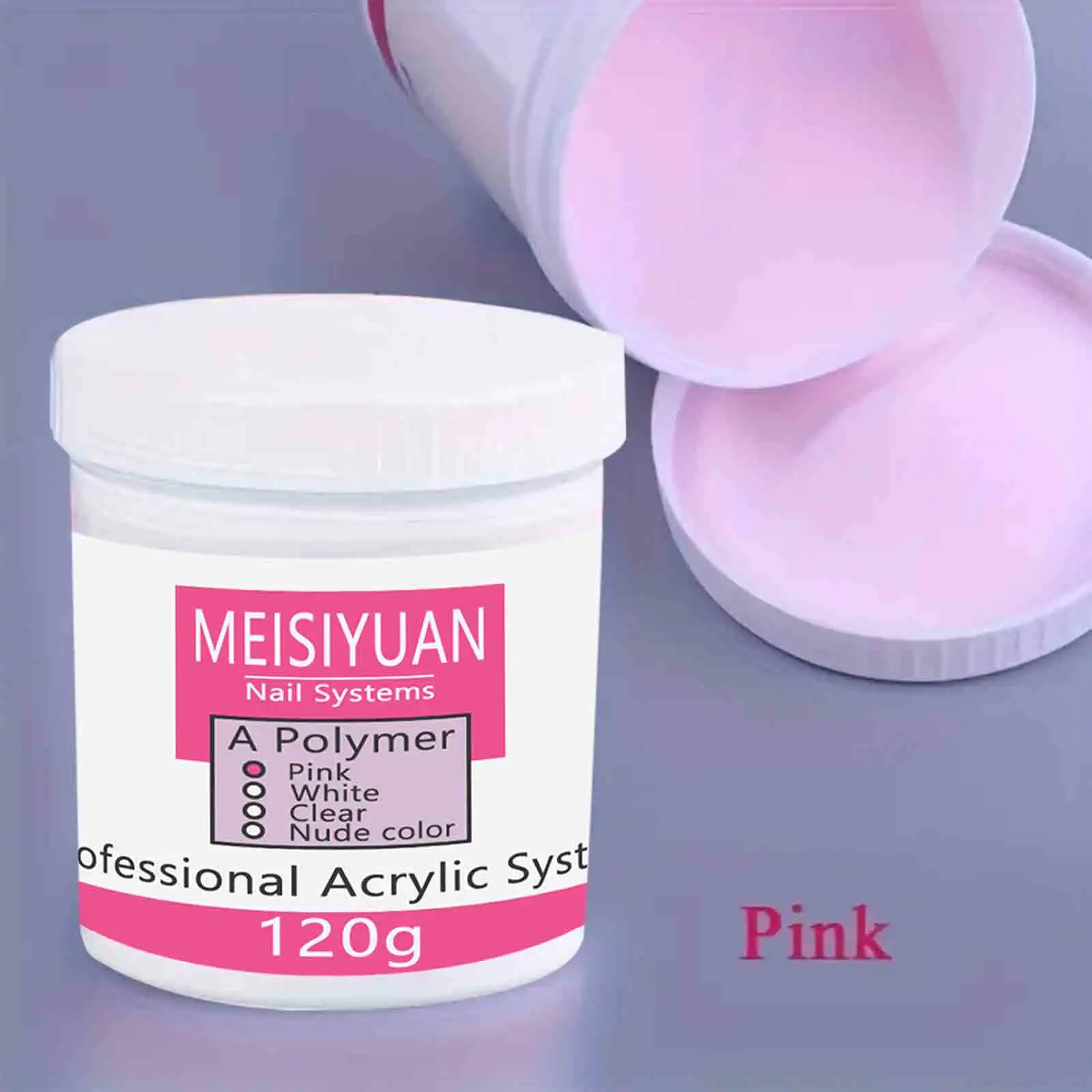 120g akrylpulver จนถึงเล็บ, เครื่องบดคริสตัล, udvidelig udskklbemiddel, diamant