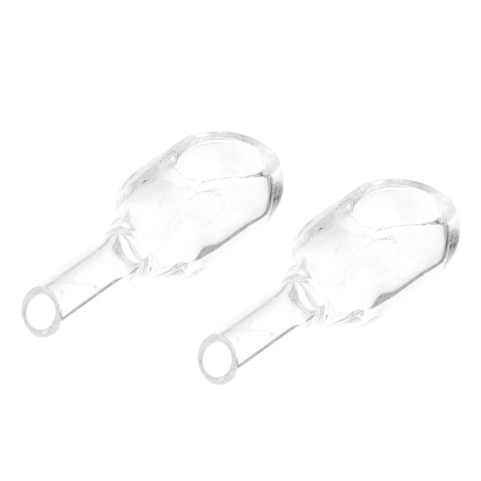 

2Pcs Glass Weighing Bottle Borosilicate Transparent Funnel Neck Tube Weighing Funnel for Laboratory Sample Transfer
