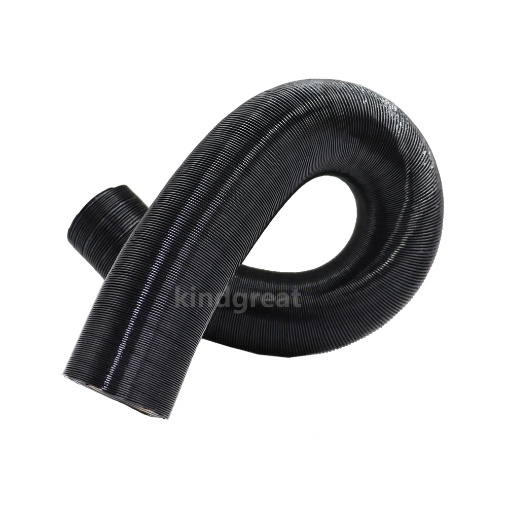 75mm 2pcs Air Vent + 2pcs Corrugation Ducting Pipe + 1pc T Pipe + 4pcs Hose Clips For 2KW 5KW Eberspacher Webasto Heaters