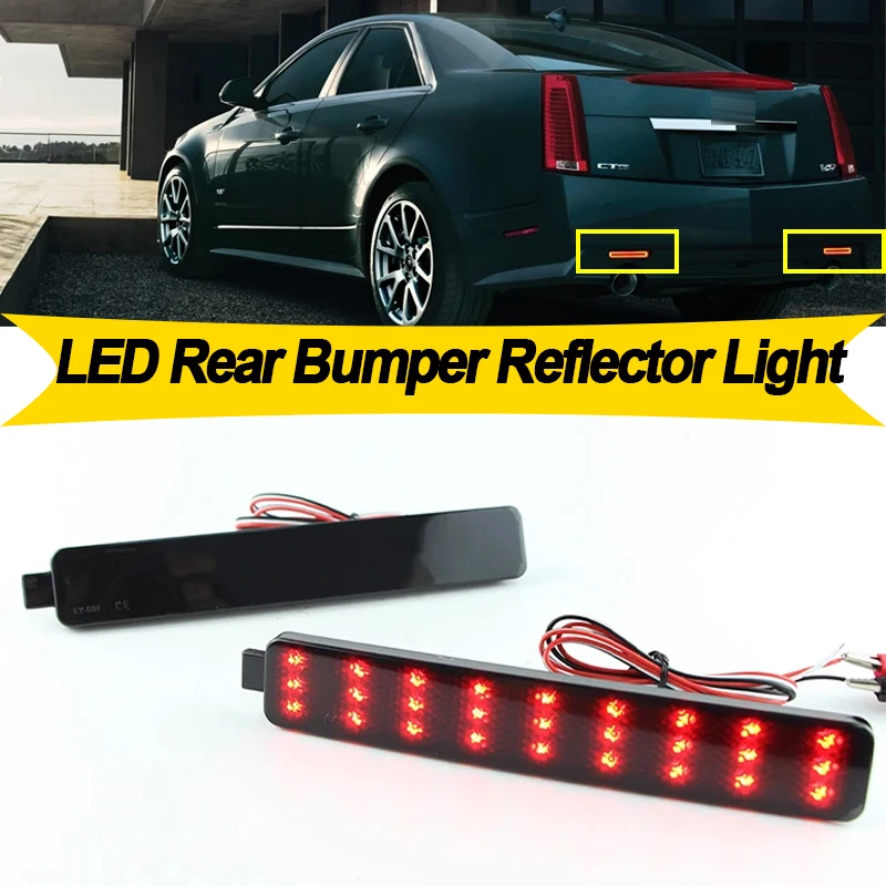 

2PCS LED Rear Bumper Reflector Tail Brake Light Rear Fog Light For Chevrolet Trailblazer SS Equinox 2007 2008 2009 for Satum Out