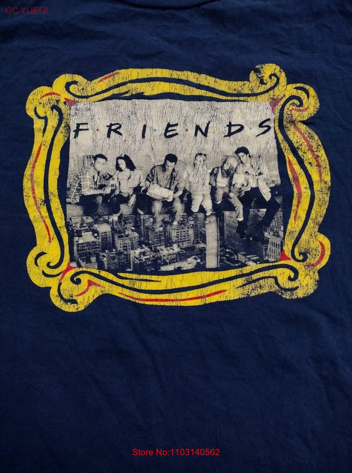 NWT FRIENDS PEEPHOLE DRAMES SITTING ON SKY LINE LICENSED 2XL T-SHIRT -Adult