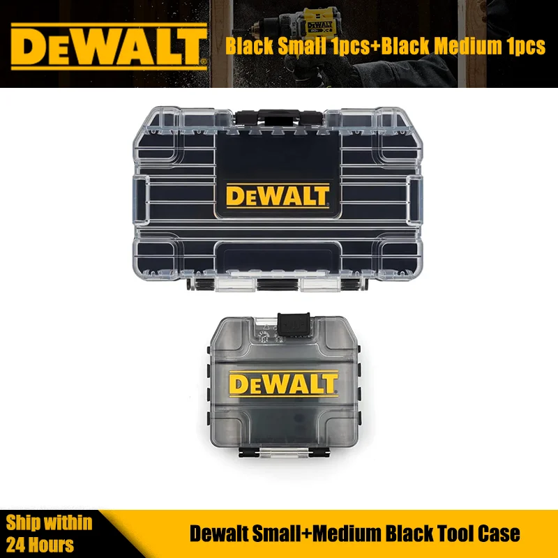 dewalt-tstak-mini-maleta-de-ferramentas-resistente-preta-media-1-unidade-pequena-1-unidade-conjunto-caixa-de-armazenamento-de-pecas-multifuncional-empilhavel-de-casca-rigida