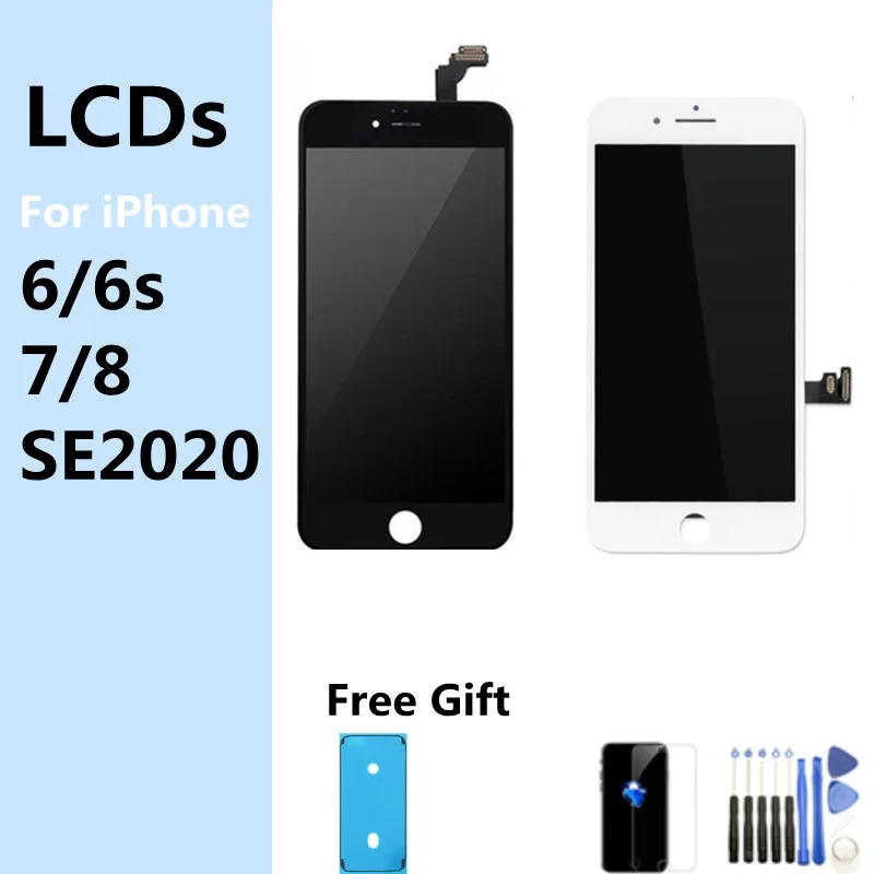 

LCD Display For iPhone SE2020 6 6Plus 7 7Plus 8 8Plus 6s Plus Good 3D Touch Screen Digitizer Assembly Replacement