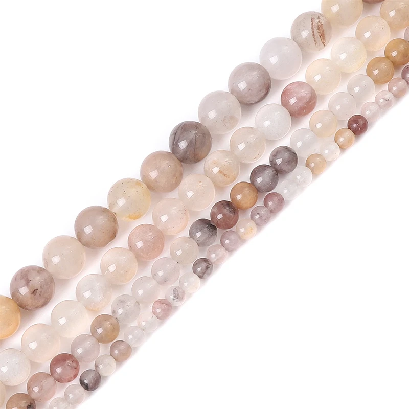 

Natural Stone 4 6 8 10mm Round Amethyst Agate Jades Stone Spacer Bead For Jewelry Making Diy Bracelet Necklace Accessory