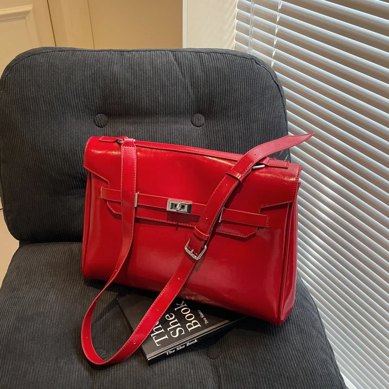 

Vintage Grand Collection Women Shoulder Bag Luxury Leather Crossbody Bag High End Tote