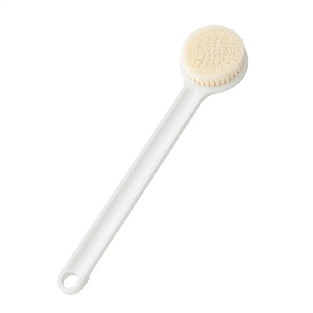 Esfoliante Soft Hair Bath Brush, Ampliar Esponja, Punho Longo, Rub Back, Chuveiro Scrubber, Ferramenta de Limpeza, E0I6