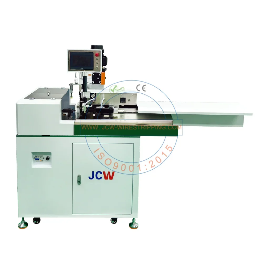 JCW-CST06C Fully Automatic Five Wires Cable Cut Crimp and Soldering Machine Single-Head Twisting Wire Dipping Tin Machine