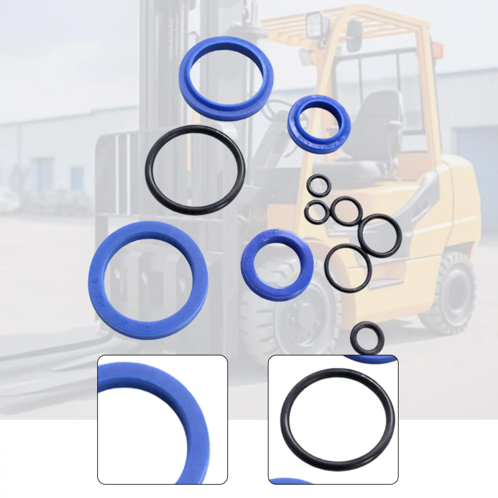

Forklift Hydraulic Oil Seal Kit, Repairing Convenient Components, Replacement Manual Pallet Truck Hydraulic Pump Seals