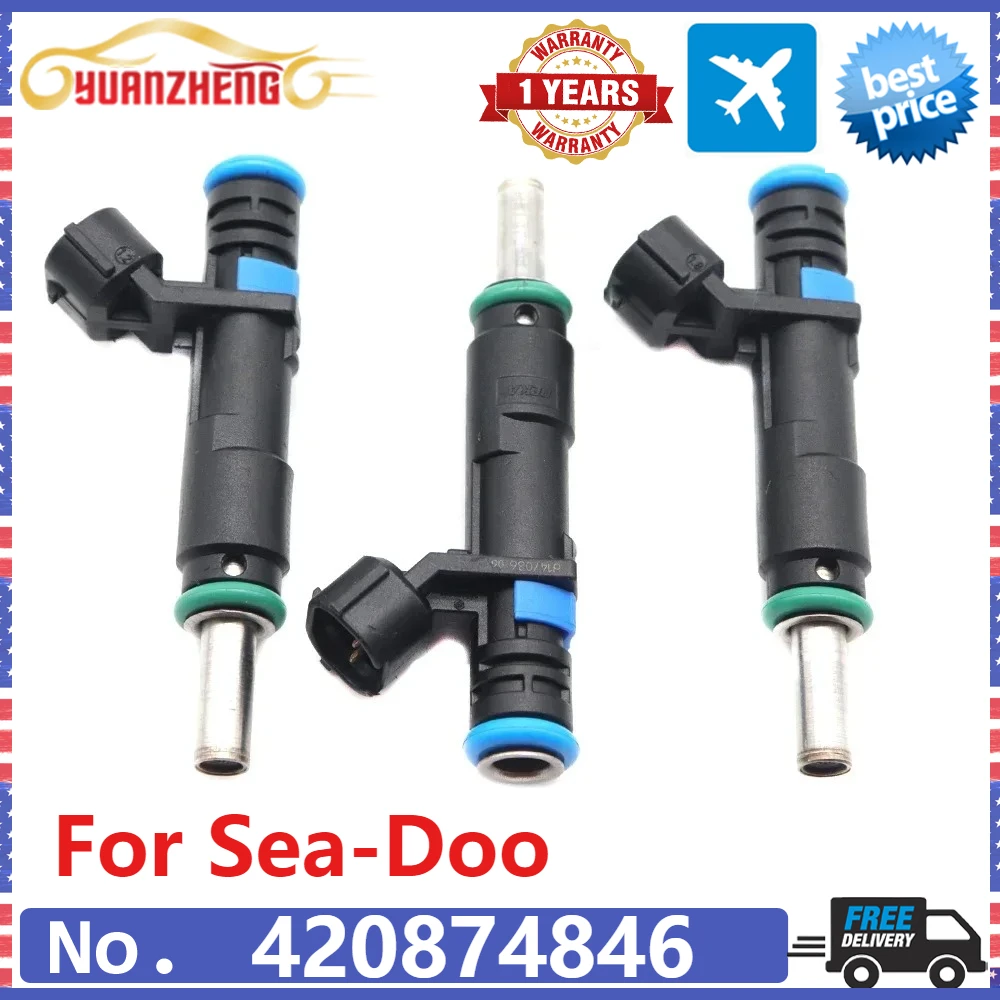 

420874846 CAR NEW Fuel Injector Nozzle For Sea-Doo Challenger GTI GTR GTX RXP RXT SP 1 2 Speedster Wake Pro 420874848