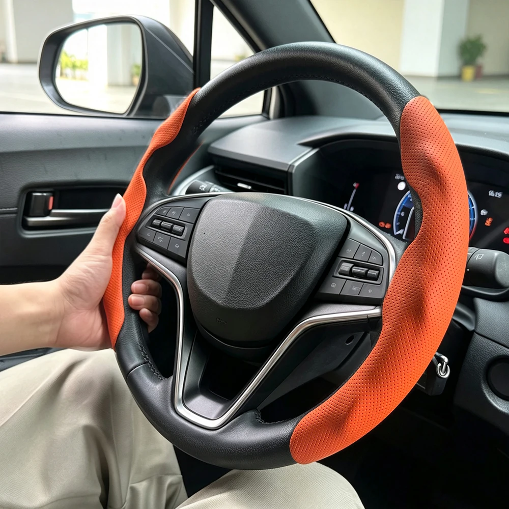 Car Anti-Slip Buckle Segmented Steering Wheel Cover Suitable For Cadillac Escalade Escalade IQ LYRIQ OPTIQ XT4 XT5 XT6 CT4 CT5