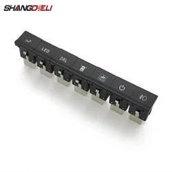 Car Red LED Light Push Button Fog Lamp Power On Off Seat Heating Switch For polo 6C 2014 2015 Auto Accessories