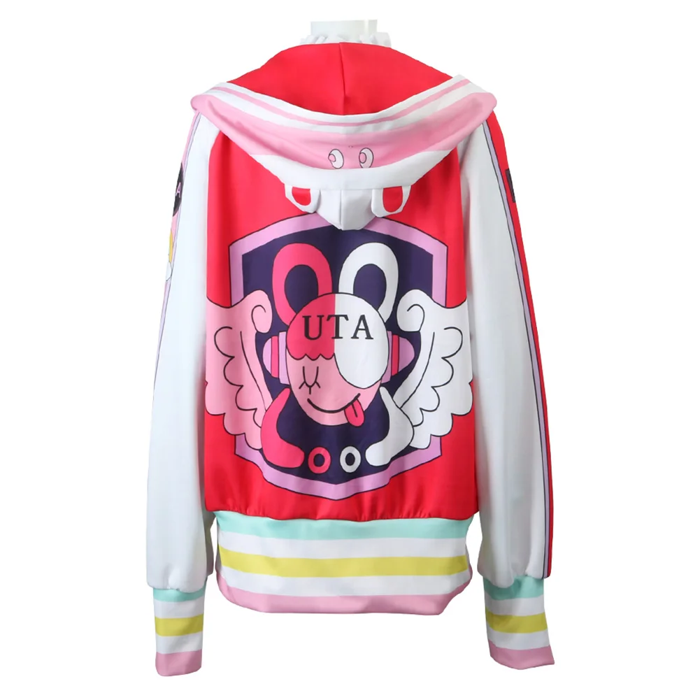 Adult UTA Cosplay Costume Adult Women Fantasy Bikini Swimsuit Hoodie Zip Up Jacket Coat Outfits Halloween Carnival Disguise Suit view 2