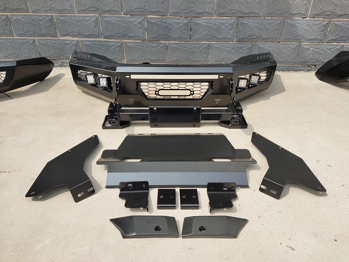 Best Selling Bumper Plates Winch Rear Bumper With Jerrycan Holder and Tire Carrier fit for  Hilux custom