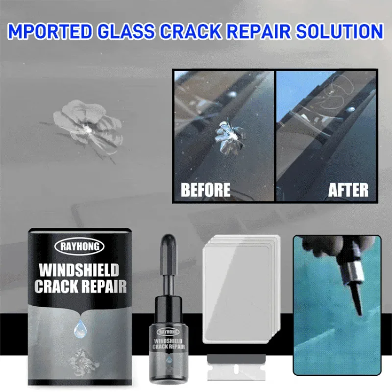 

Car Windshield Repair Kit Quick Fix Car Cracked Glass Windscreen Scratch Crack Restore Fluid Glass Curing Glue Car Accessories