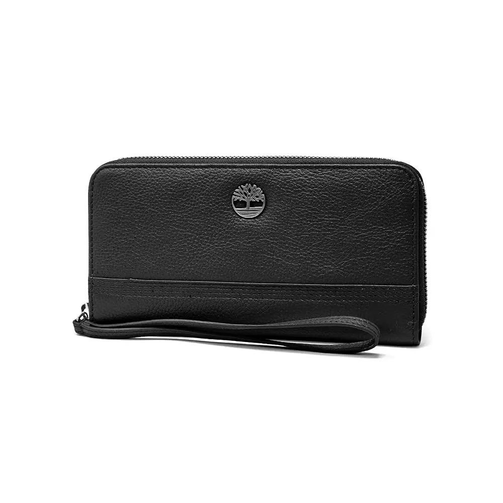 

Free Shippingwomens Leather RFID Zip Around Wallet Clutch With Wristlet Strap