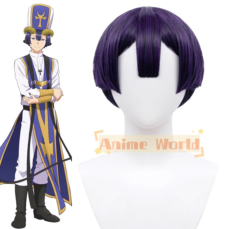 

Good Night at Demon Castle Leonardo Cosplay Wig Props Hair Anime Demon Priest Role Play Accessory Halloween Christmas Carnival