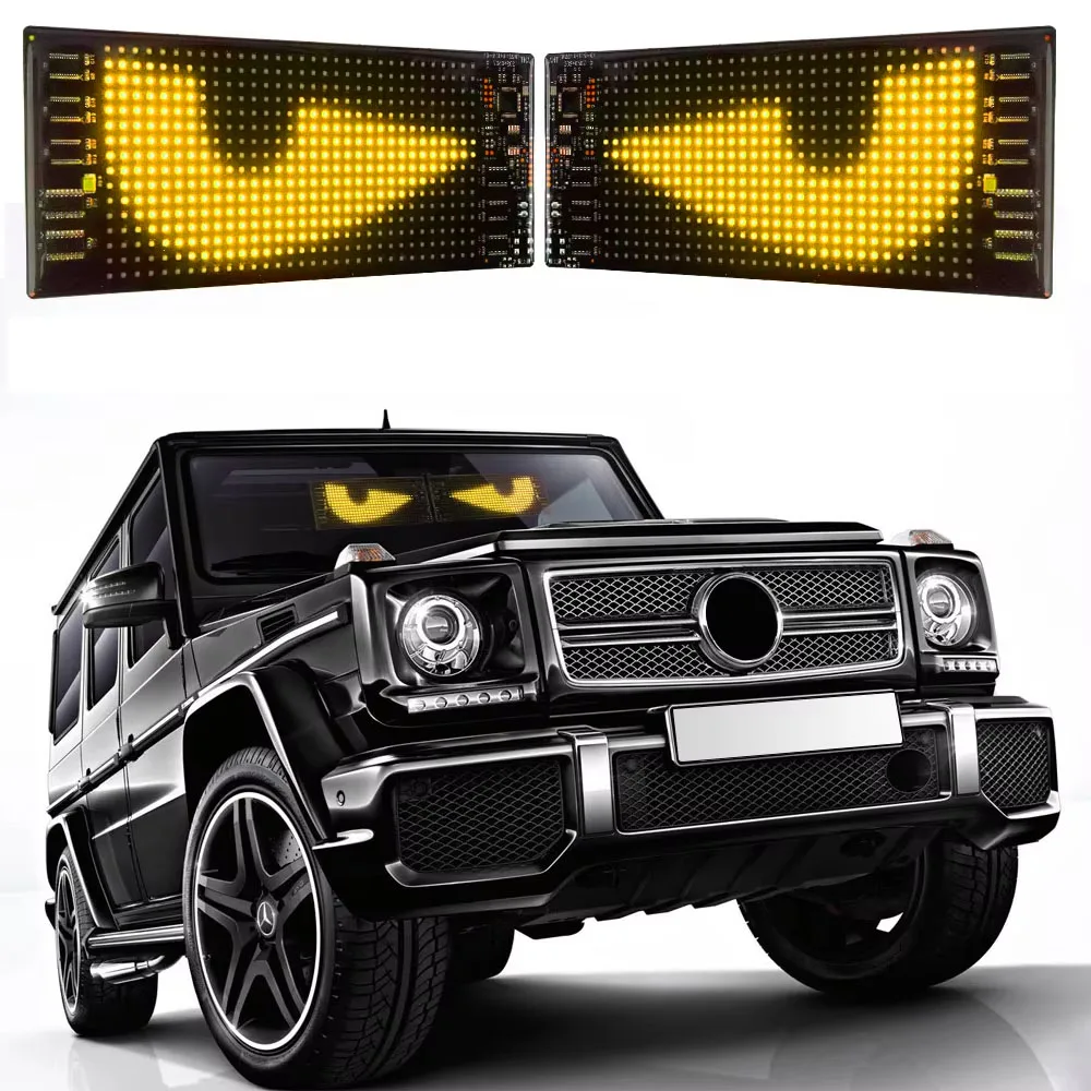 Car/Truck RGB Bluetooth Panel Lamp LED Matrix Pixel Lights Programmable Bluetooth App Control LED Panel Flexible Display Light