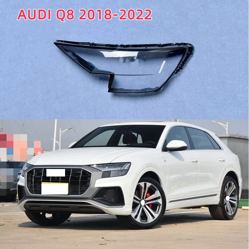 

Для AUDI Q8 2018 2019 2020 2021 2022 корпус фары крышка линзы фары стекло авто корпус крышка