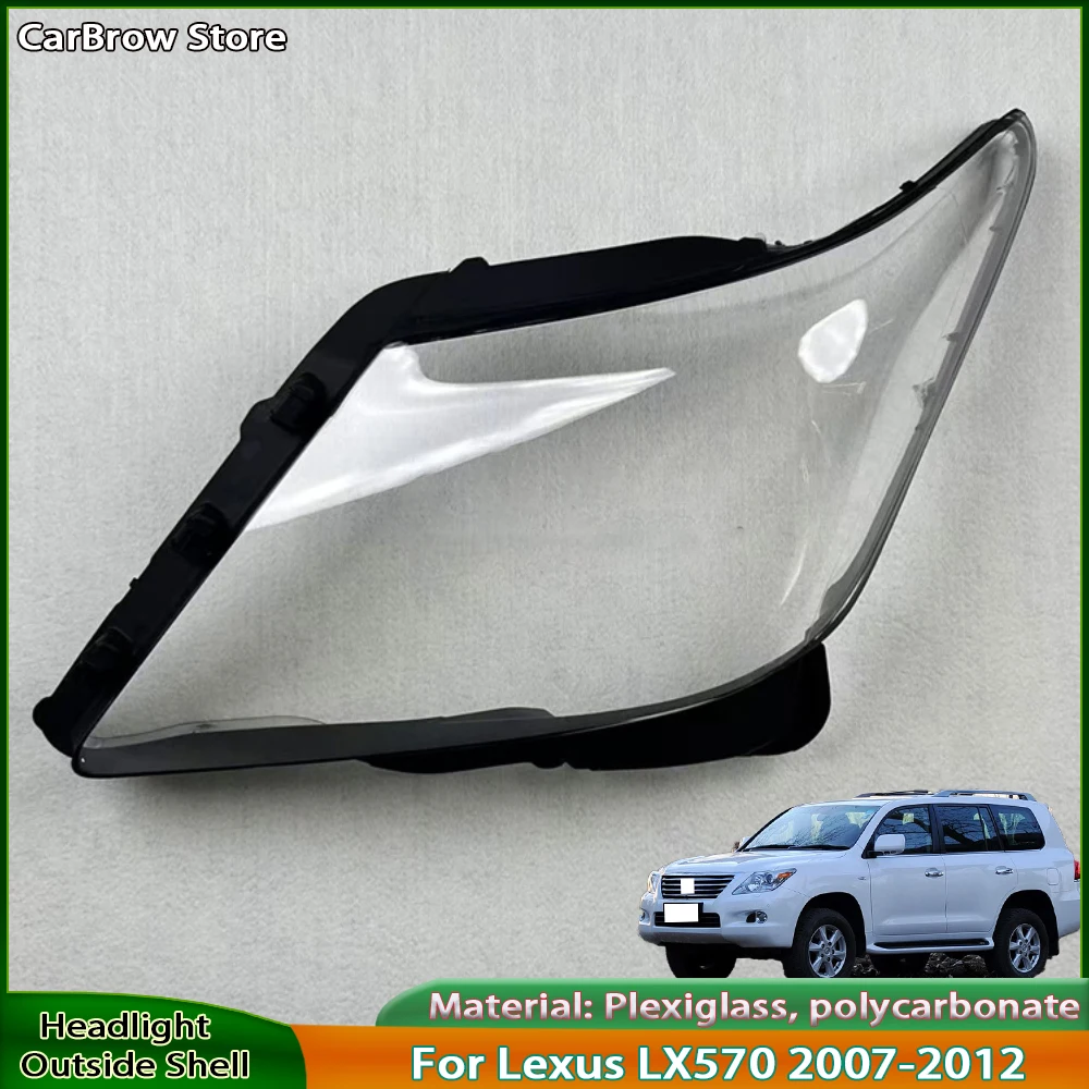 

Headlamp Shell Lens Plexiglass For Lexus LX LX570 2007 2008 2009 2010 2011 Front Headlight Cover Transparent Shade Lampshade