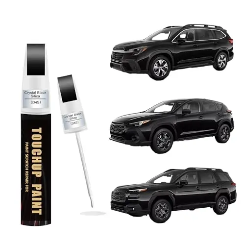 Crystal Black Silicae(D4S) Car Paint Touch Up Pen Compatible with SUBARU,Automotive Scratch Remover for Nicks & Chips Repair