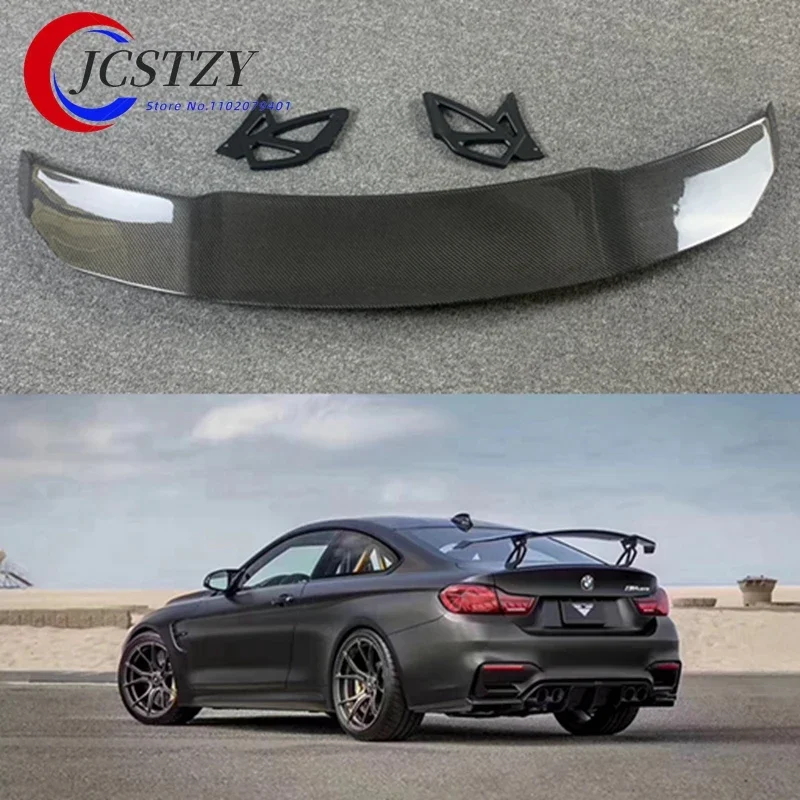 F80 M3 F82 M4 M5 M6 Vorsteiner Style Track GT Carbon Fiber Rear Trunk Roof Lip Spoiler Window Wing for BMW F80 M3 F82 M4 2014UP