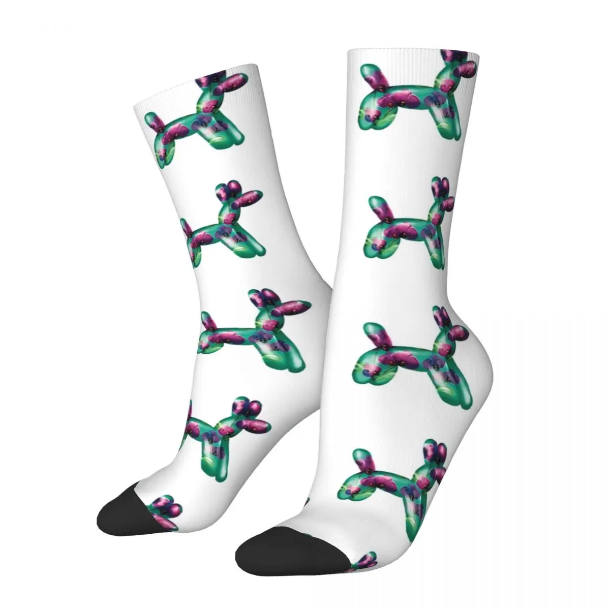 Balloon Dog Stockings Green Graphic Kawaii Socks Winter Anti Slip Socks Men's Running Sports High Quality Socks